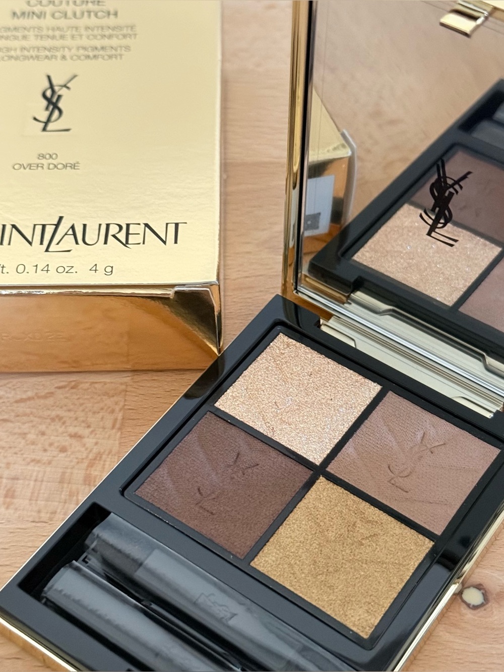 YSL Couture Mini Clutch Eyeshadow Quad #800 Over Doré BNIB